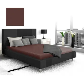 Prostěradlo Prostěradlo jersey tm.hnědá 45 - 180 x 200 cm dvoulůžko