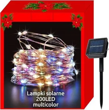 Vánoční osvětlení Iso Trade 11396 světelný solární řetěz 200 LED multicolor