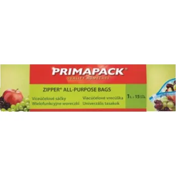 Sáček na potraviny Prima Pack Zipper víceúčelové sáčky 1 l 15 ks
