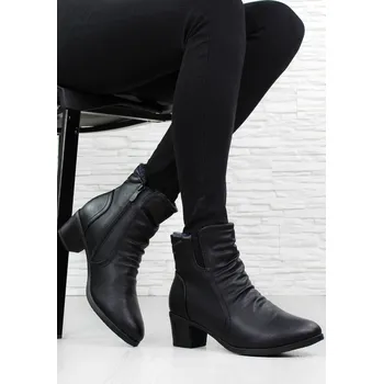 Dámská zimní obuv Feixu Kotníkové boty na podpatku X9819B Velikost: 38