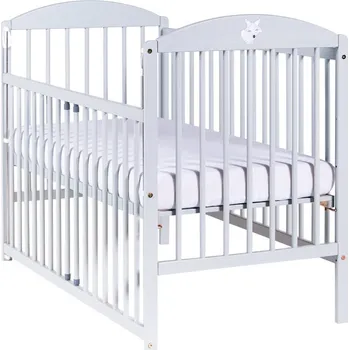 Dětská postýlka DREWEX Postýlka lišák se stahovací bočnicí 120 x 60 cm světle šedá