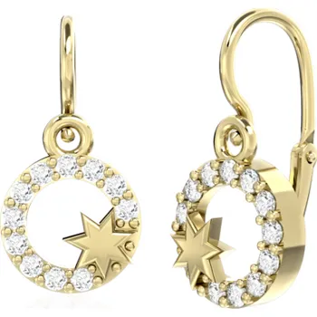 Náušnice Couple, Hvězdné dětské náušnice Evie ve žlutém zlatě, 6630366-0-0-1