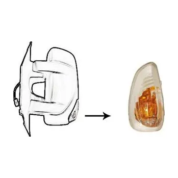 Osvětlení automobilu Blikač VAN WEZEL 3799917