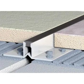 soklová lišta Lišta dilatační 8/250, světle šedá guma, plast