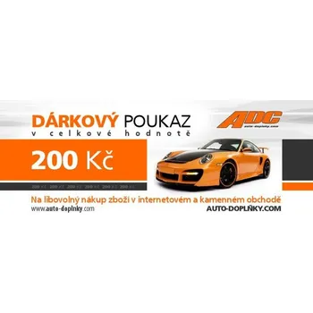 Dárková krabička ADC Dárkový poukaz na odběr zboží v hodnotě 200 Kč