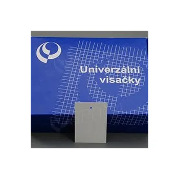 Dárková visačka Papírové visačky, typ 4060, 40 x 60 mm, bez potisku, bílé, 1000 ks