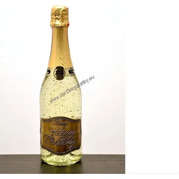 Žertovný předmět Víno se zlatem 0,2L - Happy bitrhday