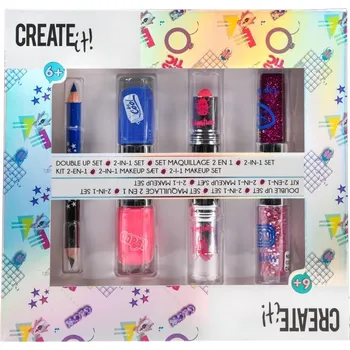 CANENCO - Dětská make-up sada - lesk na rty, rtěnka, lak na nehty, tužka na oči