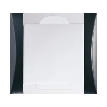 Elektrická zásuvka Obzor Zásuvka Elegant antracitově černá / sněhově bílá