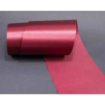 Stuha Luxusní saténová stuha - vínová - šíře 10 cm