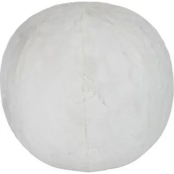 Stolička Bílý nafukovací puf Cutie - Ø 40-50cm