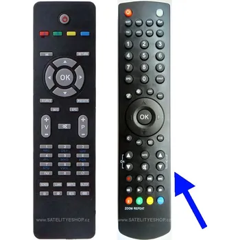 Dálkový ovladač Náhradní dálkový ovladač RC1825 Hyundai , TELEFUNKEN TECHNIKA