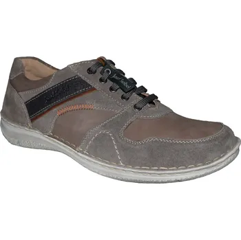 Pánské polobotky Josef Seibel pánská obuv 43680 Anvers 80 Barva: šedá, Velikost: 45, Šíře: K