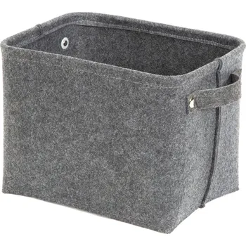 Úložný box Šedý plstěný úložný košík Compactor Felt Basket, 29 x 24 cm ID_1324558