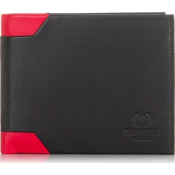 Peněženka Paolo Peruzzi Velká pánská peněženka z pravé kůže a ochranou RFID značky PERUZZI; červená