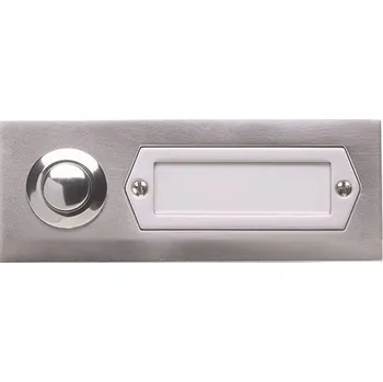 Domovní zvonek GROTHE Tlačítko ETA 501 GA, 38x98x15mm, 1 kontakt, hliníkové 55531