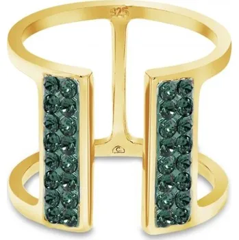 Prsten Prsten zelený se Swarovski Elements Radiance PGFMP2EM Emerald 52 - 54 (S/M)