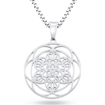Řetízek biju Řetízek z chirurgické oceli + přívěsek mandala 3001386