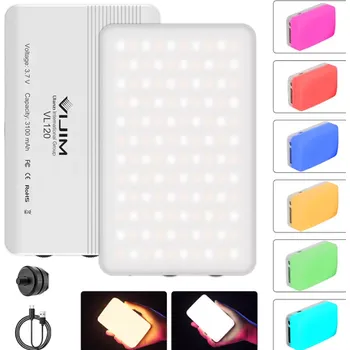 Studiové světlo ULANZI VL120 - dobíjecí USB-C LED světlo s regulací intenzity i teploty s barevnými filtry a difuzorem