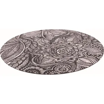 Koberec Kusový koberec Hejk šedý Kulatý 133 cm průměr