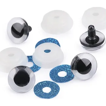 Bezpečnostní očka třpytivá modrá 20mm (Bezpečnostní očka třpytivá modrá 20mm)