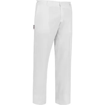 Gastro oděv Kuchařské kalhoty EGOchef EVO, na knoflík - bíla XXXL E-3501001A3XL