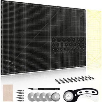 Řezací podložka Sada na patchwork, šití TEXI CRAFT BLACK 90X60