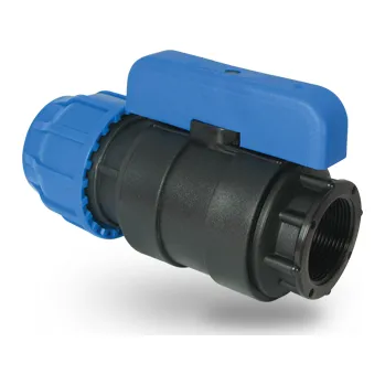 Vodovodní potrubí POELSAN PE integrovaná spojka s kulovým ventilem 32x1" ZD