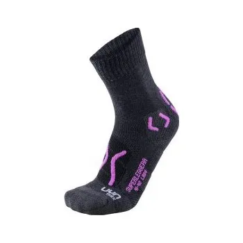 Dámské ponožky UYN Trekking Superleggera Women Anthracite/Violet šedá 35-36 EU