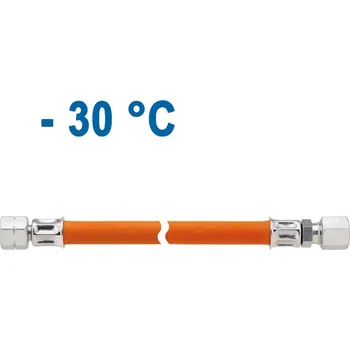 Plynová hadice Propojovací středotlaká hadice gumová G1/4 x RVS 8, GOK Délka: 450 mm