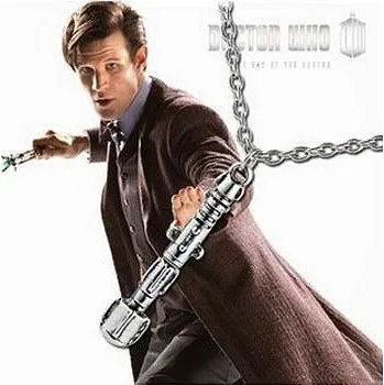 Seriál náhrdelník Doctor Who sonický šroubovák kůže