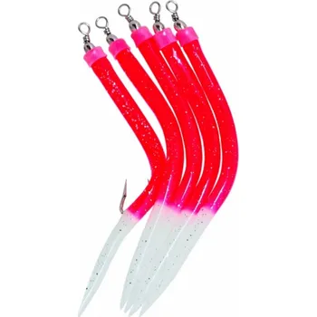 Umělá nástraha ICE fish - Trubičky RF červená vel : 4/0 5ks