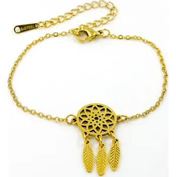 Náramek BRUNOshop.cz Náramek LAPAČ SNŮ GOLD