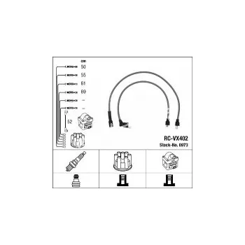 Zapalovací kabel Sada kabelů pro zapalování NGK RC-VX402 - HONDA