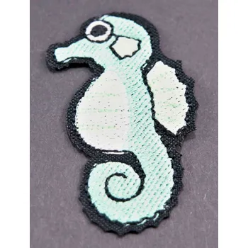 Nášivka Nažehlovací záplata - mořský koník - rozměr 6 cm x 3,2 cm
