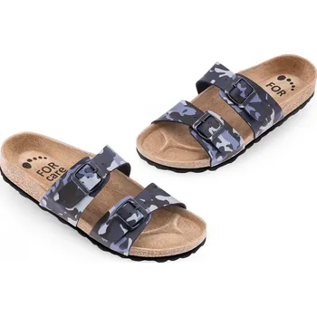 Dámská zdravotní obuv Obuv zdravotní FORcare 203034 modrá potisk maskáč Velikost: 38