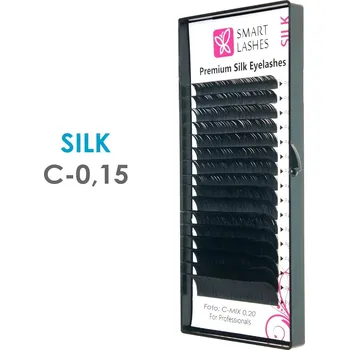 Umělé řasy SILK - C - 0.15