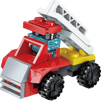 ostatní stavebnice Qman Squros Extreme Changeable 2102-2 Auto Flame s žebříkem 3v1