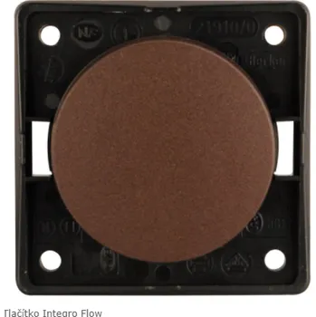 vypínač B.Berker Tlačítkový vypínač Berker GmbH Integro Flow Barva: Hnědá