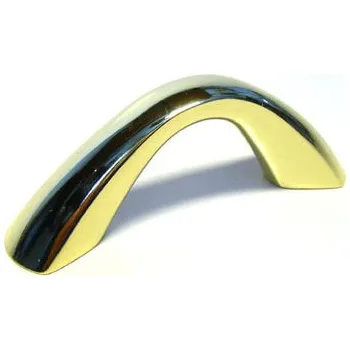 Nábytkové kování Úchytka BUMERANG 64 mm - MOSAZ