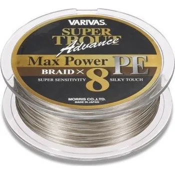 Pletená Šňůra Varivas Super Trout Advance Max Power PE X8 150m 0,148mm 7,58kg
