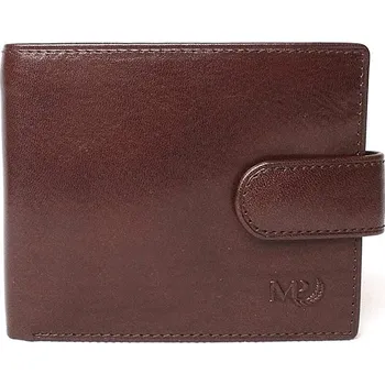 Peněženka Malá luxusní tmavěhnědá hladká kožená peněženka Marta Ponti no. B357R + RFID