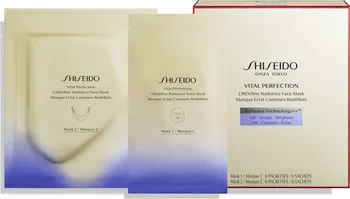 Pleťová maska Shiseido Vital Perfection Lift Define Radiance Face Mask zpevňující maska 2x 6 ks