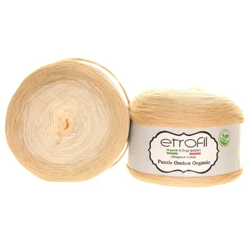 Příze Etrofil Puzzle Ombre Organic béžová 01