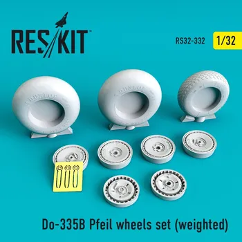 Plastikový model Reskit 1/32 Do-335B Pfeil wheels set (weighted)