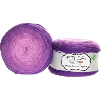 Příze Etrofil Puzzle Ombre Organic fialová 06