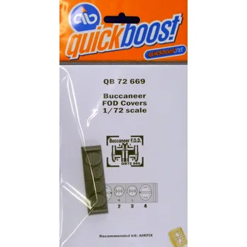 Plastikový model Quickboost 1/72 Buccaneer FOD covers (AIRFIX)