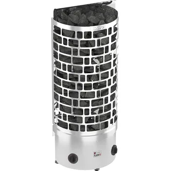 Nástěnná elektrická nerezová saunová kamna SAWO ARIES 4,5 kW (včetně integrovaného ovladače) pro sauny o velikosti od 3 do 6 m3, kód 176278