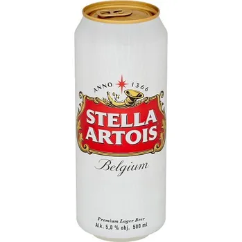 Pivo Stella Artois 11,4° 0,5 l plech