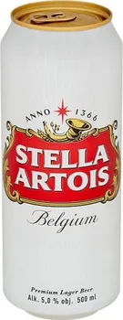 Pivo Stella Artois 11,4° 0,5 l plech